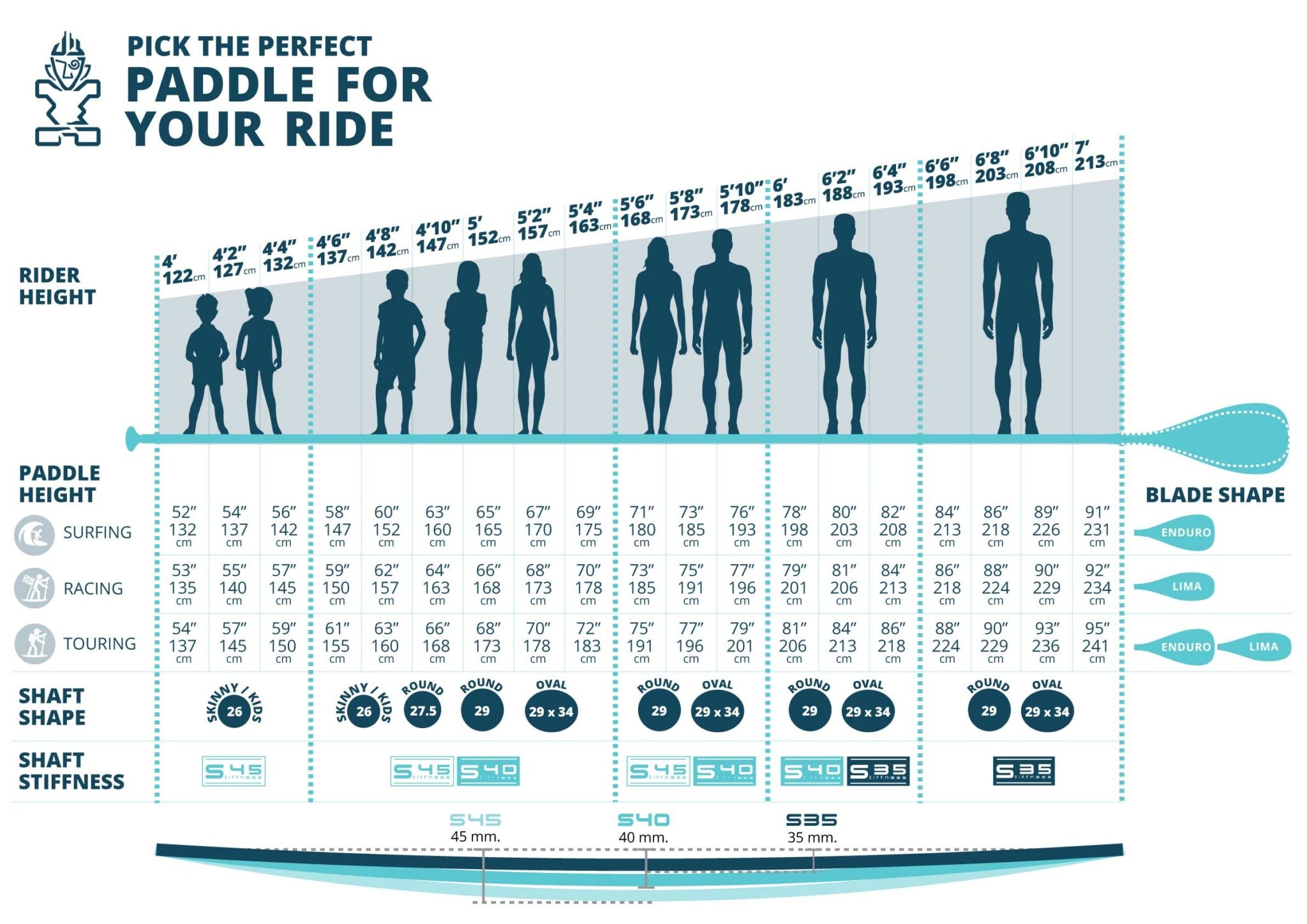 Paddle Board Setup Chart: The Definitive Guide to SUP Paddles